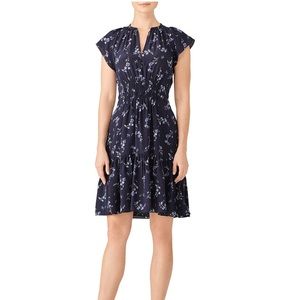 Rebecca Taylor 100% Silk Floral Dress